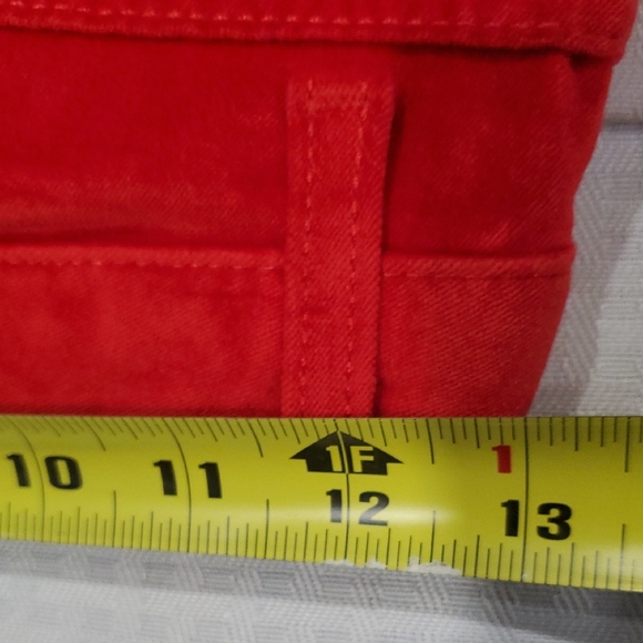 Nwot Jones New York Bold Red Velvet Feel Jeans - Picture 10 of 12
